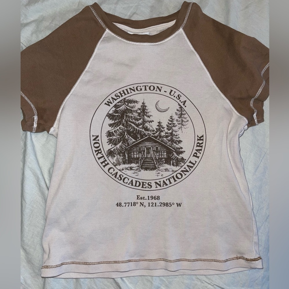 Two colored crop shirt